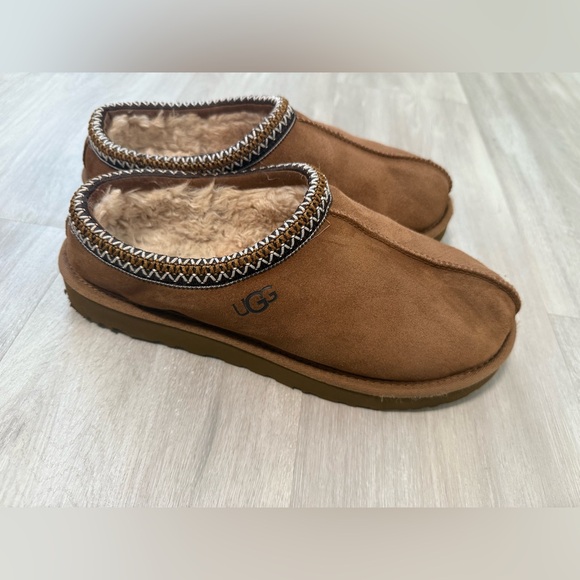 UGG Classic Tasman Chestnut Suede Slippers Women's Shoes Sz 12 - Picture 10 of 11